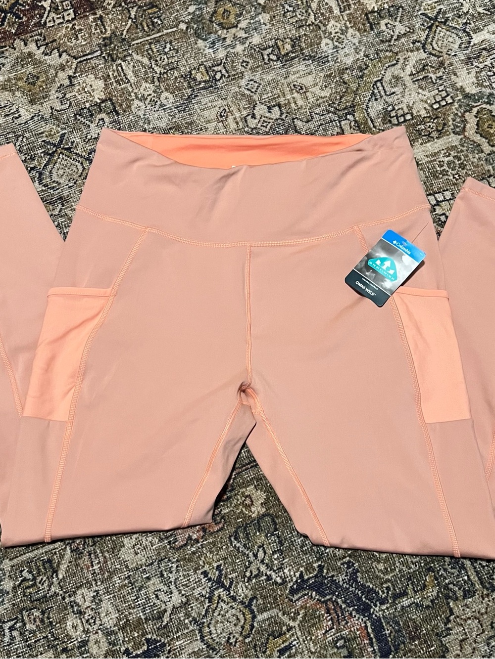 Columbia Peach Windgate high rise Pocket Leggings with High Waist